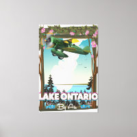 Lake Ontario North American flight poster