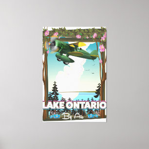 Lake Ontario North American flight poster Canvas Print