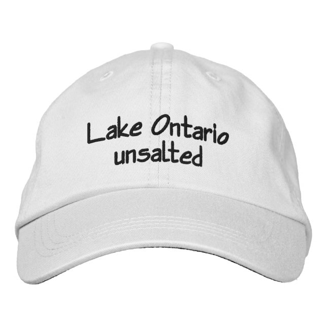 Lake Ontario - unsalted Embroidered Hat (Front)