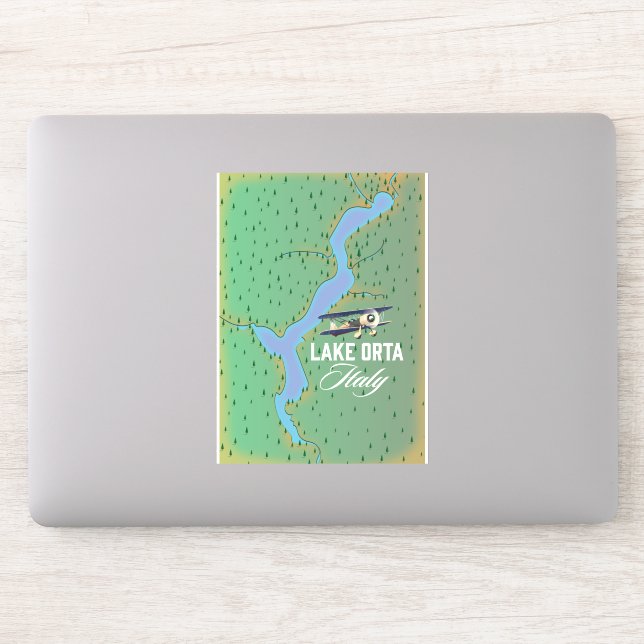 Lake Orta Italy lake map (Computer)