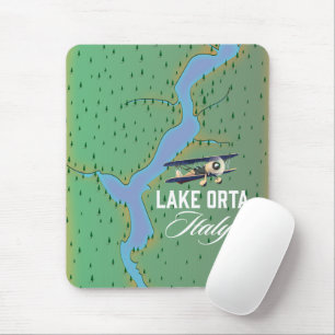 Lake Orta Italy lake map Mouse Pad