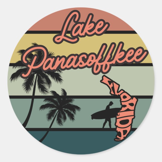 Lake Panasoffkee, Florida Classic Round Sticker (Front)