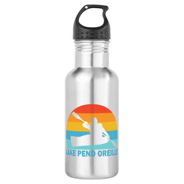 Lake Pend Oreille Idaho Kayak 532 Ml Water Bottle (Front)