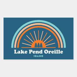 Lake Pend Oreille Idaho Rainbow Sticker