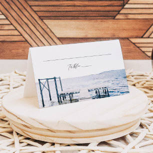 Lake Pier Ocean Destination Place Cards