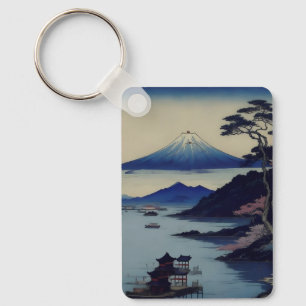Lake, Pine and Mountain - Japan Keychain