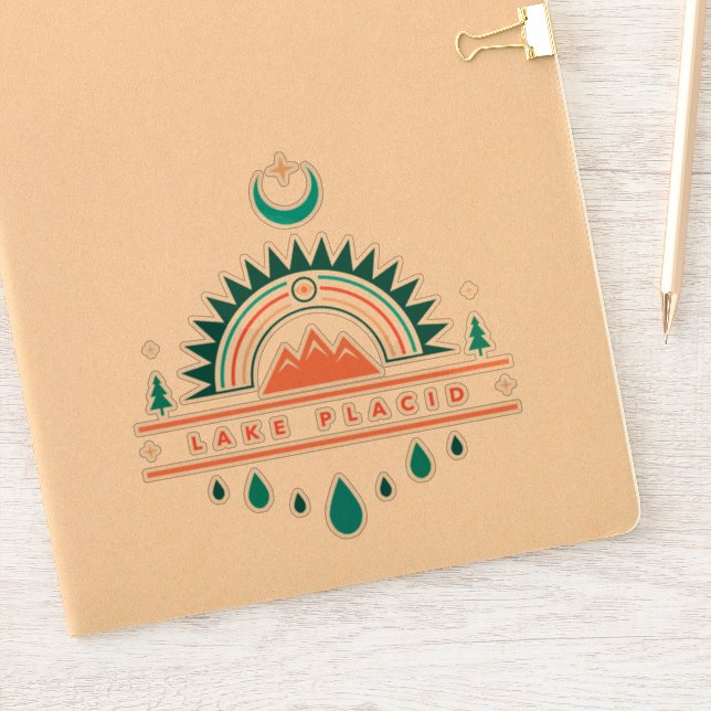 lake placid boho rainbow moon (Notebook)