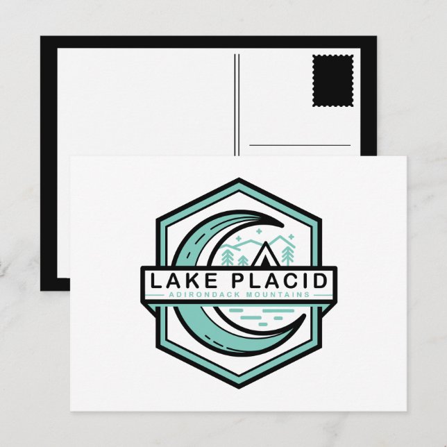 LAKE PLACID moon hexa Postcard (Front/Back)