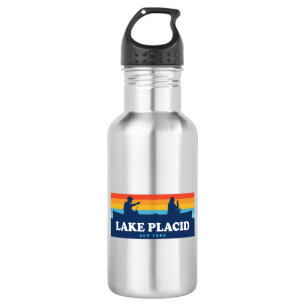 Lake Placid New York Canoe 532 Ml Water Bottle