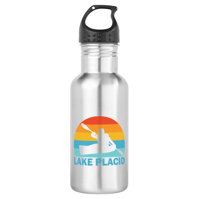 Lake Placid New York Kayak 532 Ml Water Bottle (Front)