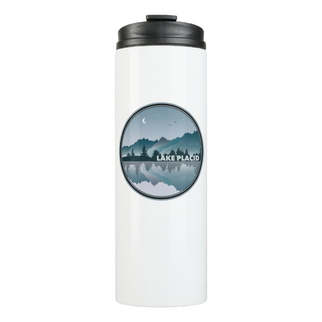 Lake Placid New York Reflection Thermal Tumbler (Front)