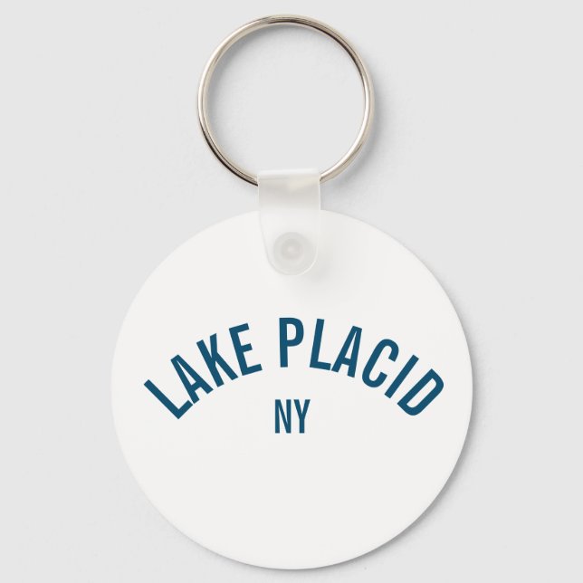 Lake Placid - NY T-Shirt Keychain (Front)