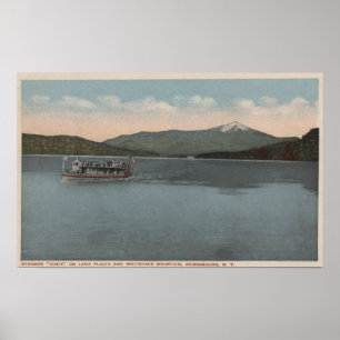 Lake Placid, NY - View of Steamer Doris Poster