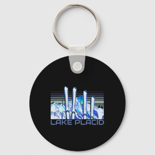 Lake Placid Ski Accessories Retro Lake Placid Skii Keychain