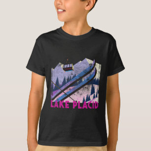 Lake Placid Ski - Vintage Style Lake Placid Skiing T-Shirt
