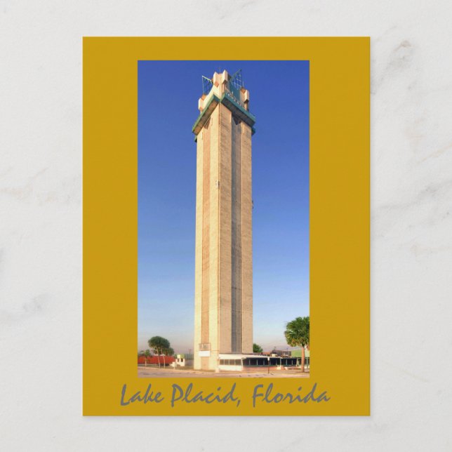 Lake Placid Tower- Lake Placid, Florida Postcard (Front)