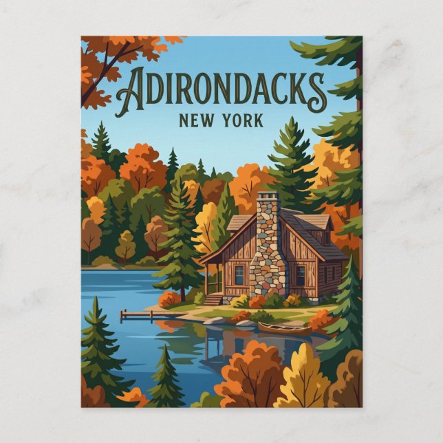 Lake Placid USA Postcard (Front)