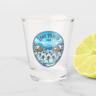 Lake Placid USA Shot Glass