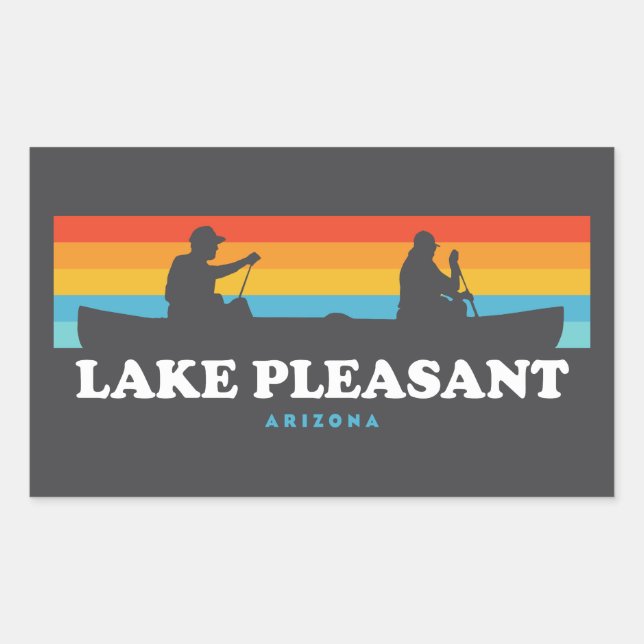 Lake Pleasant Arizona Canoe Sticker (Front)