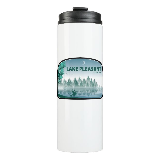Lake Pleasant Arizona Deer Thermal Tumbler (Front)