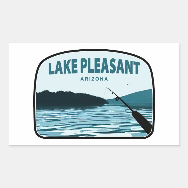 Lake Pleasant Arizona Fishing Rod Sticker (Front)