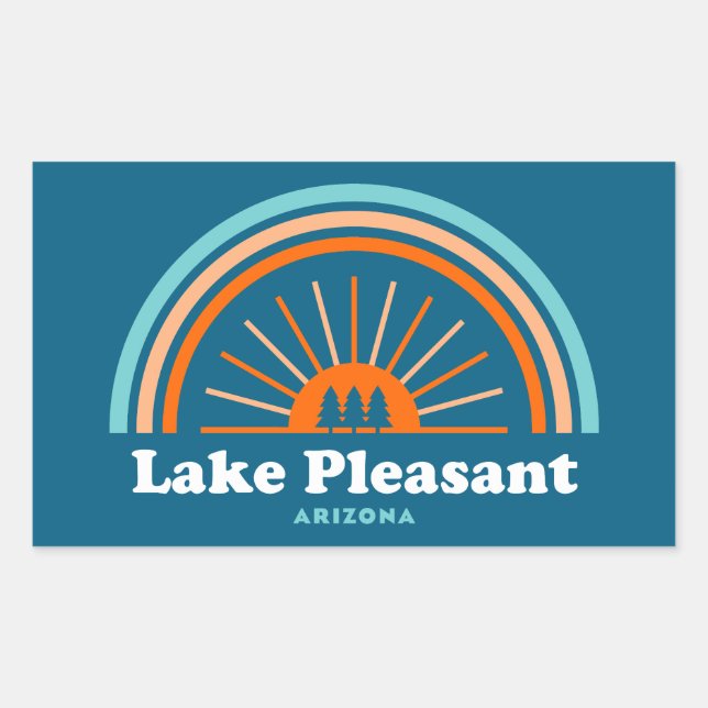 Lake Pleasant Arizona Rainbow Sticker (Front)