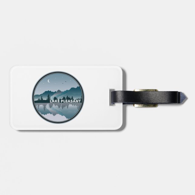 Lake Pleasant Arizona Reflection Luggage Tag (Back Horizontal)