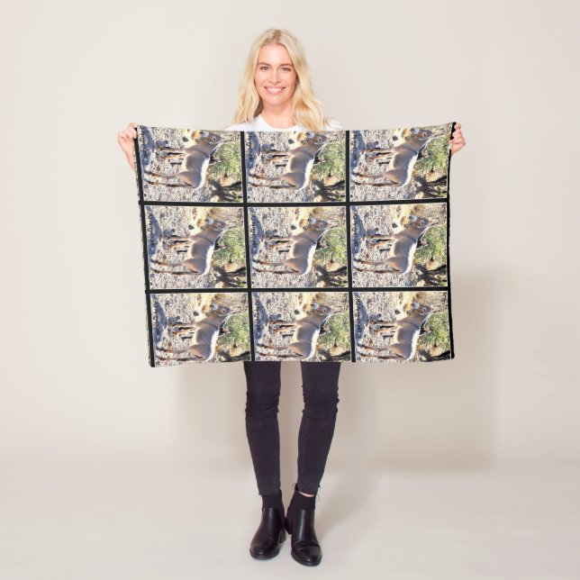 Lake Pleasant Donkey Fleece Blanket (In Situ)