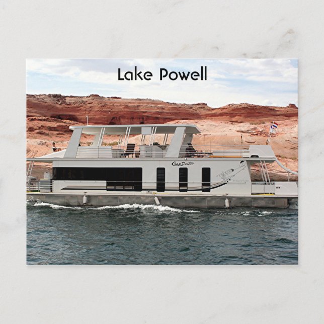 Lake Powell: Houseboat, Arizona, USA 10 Postcard (Front)