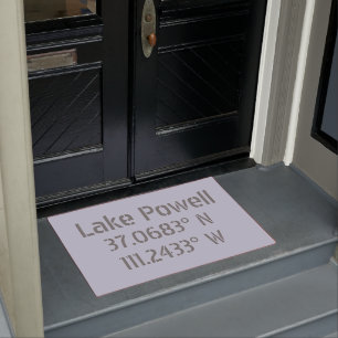 Lake Powell Latitude Longitude Doormat