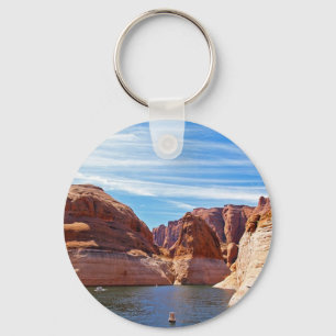 Lake Powell Page Arizona Water Reservoir Landscape Keychain