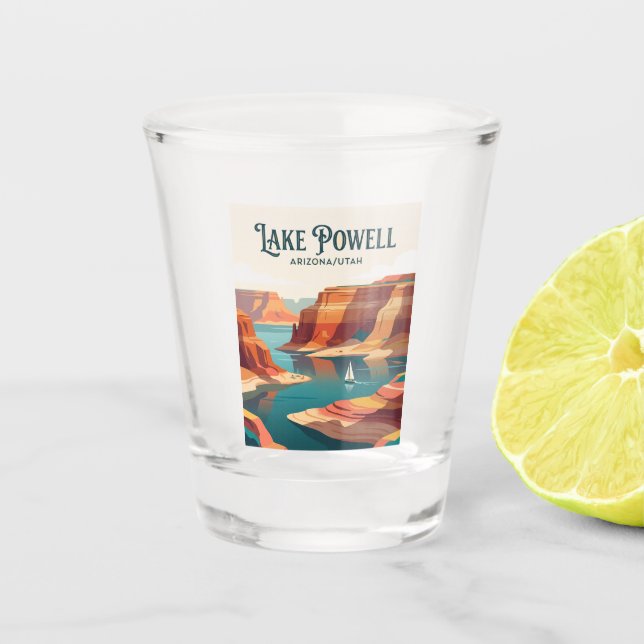 Lake Powell USA Shot Glass (Front)