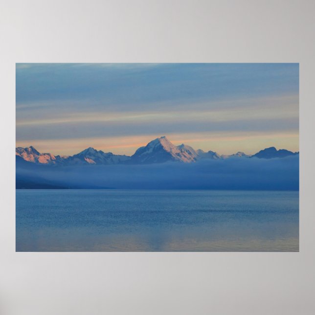 Lake Pukaki Dawn Poster (Front)