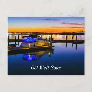 Lake Ray Hubbard Rockwall TX Sunset Get Well Soon Postcard