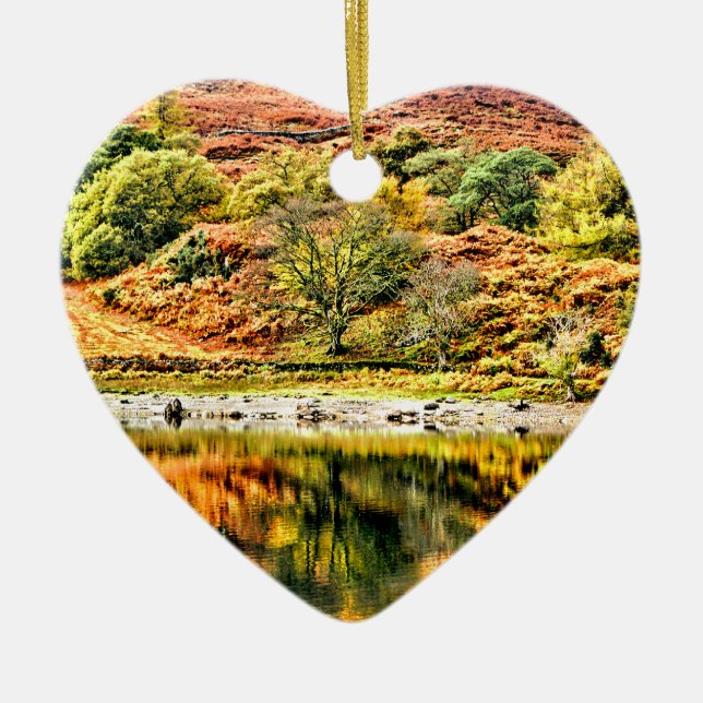 LAKE REFLECTIONS CERAMIC ORNAMENT (Front)