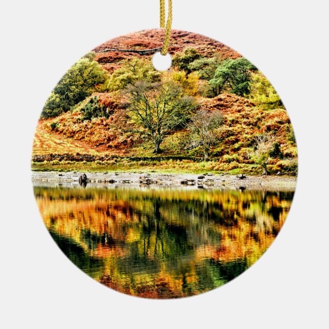 LAKE REFLECTIONS CERAMIC ORNAMENT (Front)