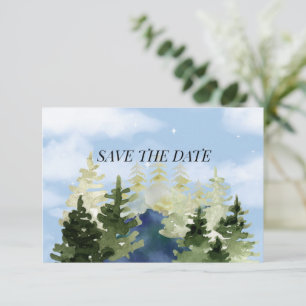 Lake Resort Wedding In the Mountains Save The Date