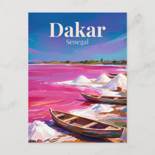 Lake Retba Senegal Postcard
