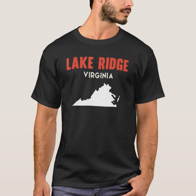 Lake Ridge Virginia USA State America Travel Virgi T-Shirt (Front)