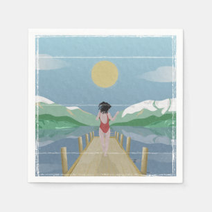Lake Rotoiti New Zealand Napkin