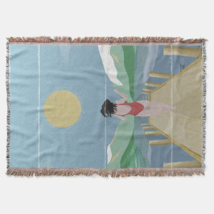 Lake Rotoiti New Zealand Throw Blanket