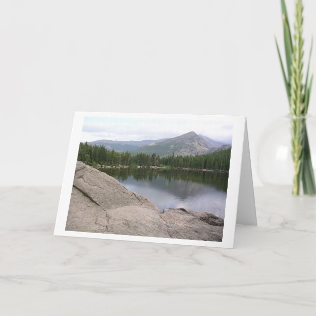 Lake Scene at Rocky Mountain National Park Card (Front)
