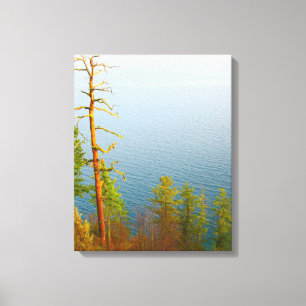 Lake Scenery Wrapped Canvas