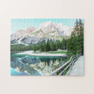 Lake Scenic Puzzles Mountain Art Complex Jigsaw