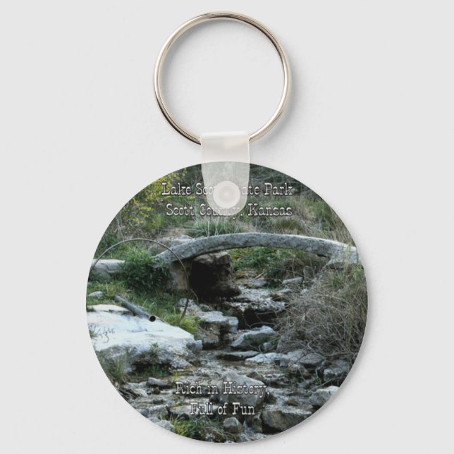 Lake Scott State Park-Big Springs Keychain (Front)