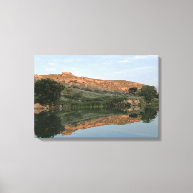 Lake Scott State Park - Reflection Wrapped Canvas (Front)