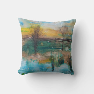 Lake SF Throw Pillow