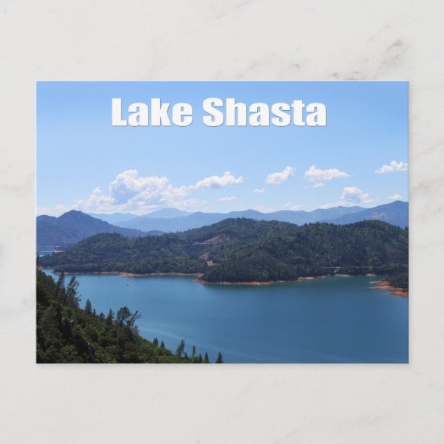 Lake Shasta in Redding, California Postcard (Front)
