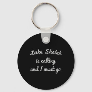 Lake Shetek Minnesota Funny Fishing Camping Summer Keychain