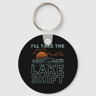 Lake Shift Lake Life Funny Boating Keychain
